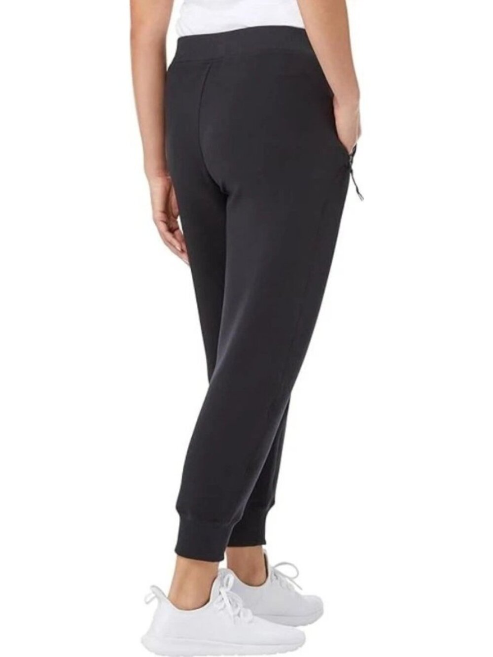 NWT Kirkland Signature Women's M Black Active Jogger Scuba Pants P0639 - Picture 2 of 13